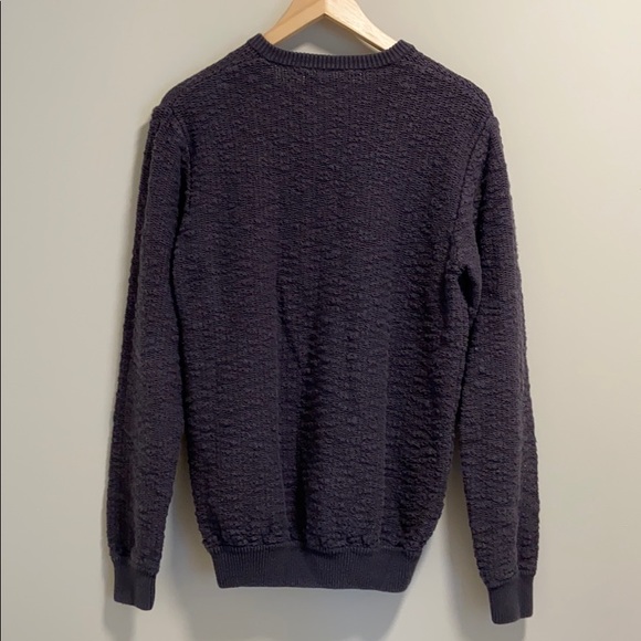 Frank and Oak Crewneck Sweater Navy - Picture 5 of 9